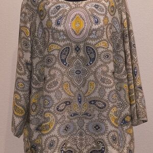 Dalia Multicolor Paisley Tunic Top